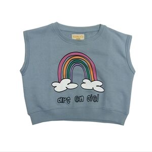 Hugo Loves Tiki | Blue Rainbow Sweater